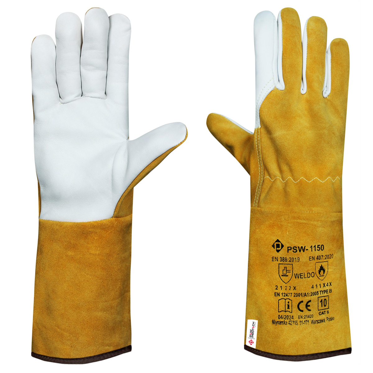 PSW-1150 Weldo Rękawice Spawalnicze TIG